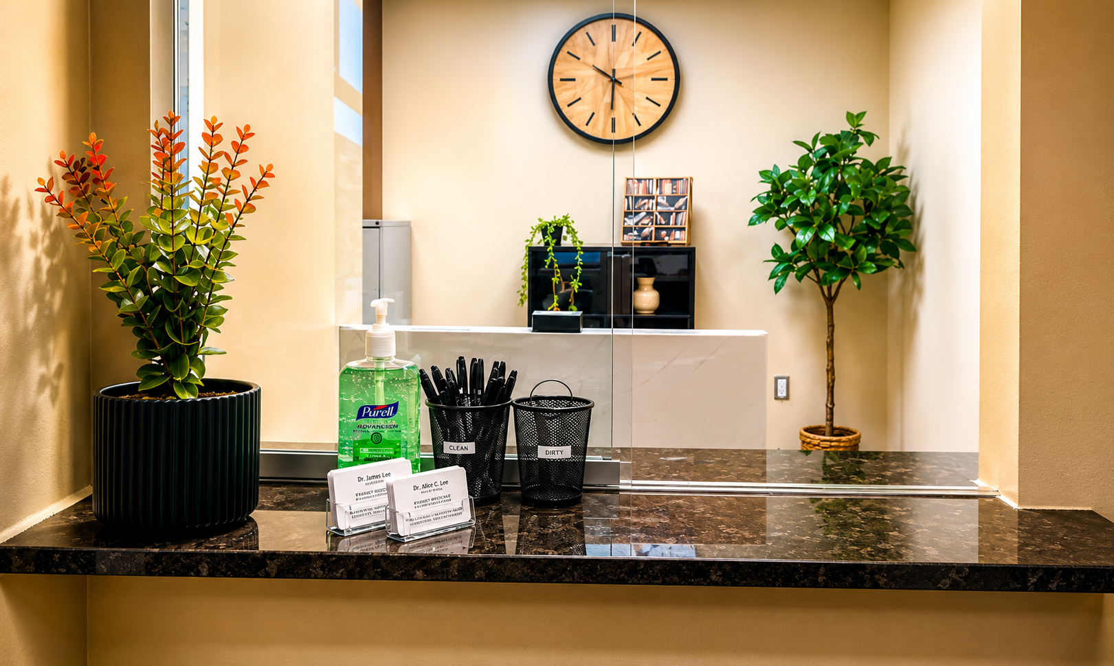 St. Clair Shores clinic reception desk